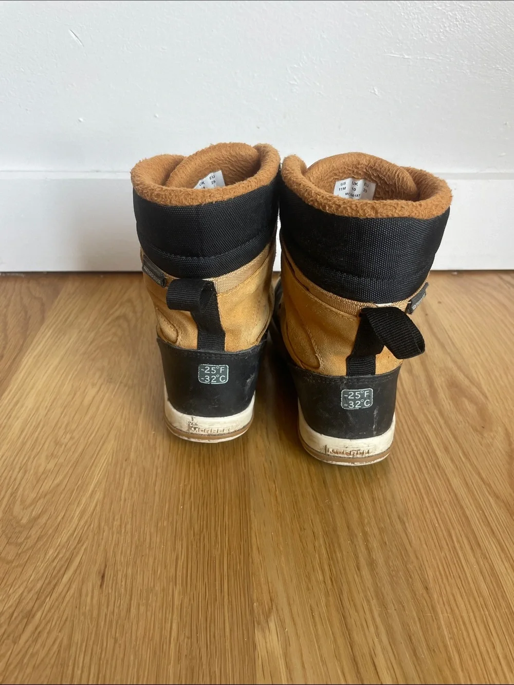 Merrelle Kids Tan and Black Winter Boots